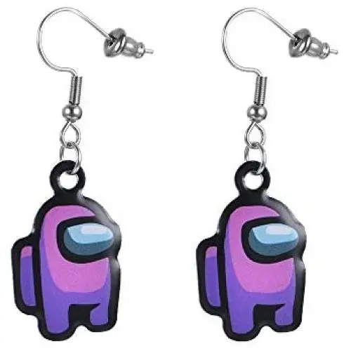 COMTRUDE Among Us Earring, Premium Stainless Steel Strategy Casual Game Earring for Girls COMTRUDE Among Us Earring, Premium Stainless Steel Strategy Casual Game Earring for Girls