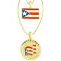 GWOOD Puerto Rico Flag Pendant Set with 24 and 30 Inch Box Link Necklaces