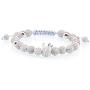 LPBeads Luxury CZ Imperial Crown Braided Copper Bracelets with 8mm Micro Pave Cubic Zirconia Beads Pulseira Bangle Charm Jewelry for Women Men