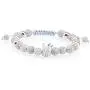 LPBeads Luxury CZ Imperial Crown Braided Copper Bracelets with 8mm Micro Pave Cubic Zirconia Beads Pulseira Bangle Charm Jewelry for Women Men