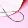 ABONDEVER 14K Flexible Flat Herringbone Snake Chain Choker Necklace Punk Plated Solid Round Cute Dainty Jewelry ABONDEVER 14K Flexible Flat Herringbone Snake Chain Choker Necklace Punk Plated Solid Round Cute Dainty Jewelry