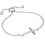 Jewelili Sterling Silver Diamond Bolo Bracelet (1/10 cttw)