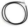 LynnAround Leather Necklace, Sterling Silver Clasp, 2mm 3mm Round Genuine Black Leather Cord Chain 16''-24'' Rope Necklace LynnAround Leather Necklace, Sterling Silver Clasp, 2mm 3mm Round Genuine Black Leather Cord Chain 16''-24'' Rope Necklace