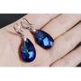 Crystal Teardrop Earrings for Women - Elegant Bling Color Changing Cubic Zirconia Rhinestone CZ Wedding Bridal Hook Dangle Drop Earring Party Prom Earrings for Girls Bride Bridesmaids Gift Fashion Costume Jewelry