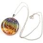 PSEEHEE Orgone Round Chakra Healing Crystals Pendant Necklace, 7 Chakra Stones Necklace for EMF Protection Spiritual Healing Jewelry Men Women (7 Chakra)