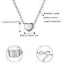 BriLove Womens 925 Sterling Silver Tiny Initial Heart Pendant Choker Necklace BriLove Womens 925 Sterling Silver Tiny Initial Heart Pendant Choker Necklace