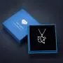 PRAYMOS 925 Sterling Sliver Heart Necklace for Women Shiny CZ Engraved Pendant Necklace Jewelry Gifts