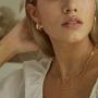 Ursteel Layered Choker Necklaces for Women, 14K Gold Plated Dainty Heart Initial Pendant Paperclip Chain Necklace Layering Gold Toggle Necklaces for Women Jewelry Gifts