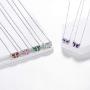 Aurora Tears 925 Sterling Silver Women 12 Birthstone Butterfly Jewelry Animal Crystal Minimalist Necklace/Earring/Ring/Bracelet Jewellery