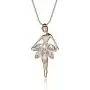 Kalapure Ballet Girls Necklace 18K Gold Palted Crystal Zirconia Ballerina Dancing Necklace for Womens Kids Kalapure Ballet Girls Necklace 18K Gold Palted Crystal Zirconia Ballerina Dancing Necklace for Womens Kids