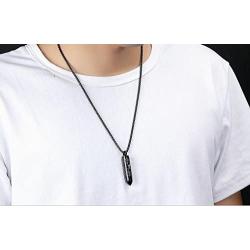changgaijewelry Mens Cross Pendant Necklace for Men Black Gold English Urn Lords Prayer Stainless Steel Ash Memorial Bullet Chain Nice Gifts