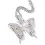 KMASAL Iced Out Chain 18K Gold Plated Fully Zirconia Simulated Diamond Butterfly Hip Hop Pendent Necklace for Men Women KMASAL Iced Out Chain 18K Gold Plated Fully Zirconia Simulated Diamond Butterfly Hip Hop Pendent Necklace for Men Women
