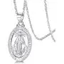 FaithHeart Sterling Silver Saint Christopher/Virgin Mary/Raphael/Jesus/Saint Benedict Pendant Necklace Religious Christian Jewelry for Women/Men, Customize Available