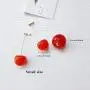 ONEYIM 3D Red Cherry Drop Earrings Cute Fruit Gold Dangle Earrings Charm Jewelry Gift Earrings for Women Girls ONEYIM 3D Red Cherry Drop Earrings Cute Fruit Gold Dangle Earrings Charm Jewelry Gift Earrings for Women Girls