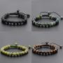 LPBeads 4PCS Unisex 8mm Adjustable Bracelet with Jewelry Bag