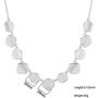Collar Necklace for Women Polished Alloy Statement Necklace Fashion Jewelry