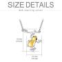 ROMANTIC WORK Animal Pendant Owl/Frog/Hedgehog Necklace 925 Sterling Silver Dainty Jewelry Birthday Gift for Women Animal Lover,18''+2'' Rolo Chain