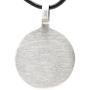 Trilogy Jewelry Pewter Buddhist Circle Ohm Namaste Pendant on Leather Necklace