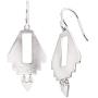 Silpada Adobe Steps Cut-Out Drop Earrings in Sterling Silver