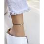 Naz Collection Evil Eye Anklet Black String Kabbalah Protection Handmade Adjustable Ankle Bracelet For Women Men Girls Teen Boys