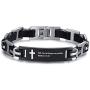 MPRAINBOW Scripture Quote Bracelet Christian Religous Cross Jesus Jewelry Faith,Christian Bible Verse Inspiring Cuff Bracelets for Men