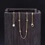 18k Gold Paperclip Chain Choker Satellite Chain Lava Bead Pendant Necklace Dainty Jewelry for Women 16 18k Gold Paperclip Chain Choker Satellite Chain Lava Bead Pendant Necklace Dainty Jewelry for Women 16
