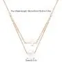 ZHQI Cross Pearl Choker Necklace 18K Rose Gold Plated Stainless Steel Simple Tiny Layered Chain Pendant ZHQI Cross Pearl Choker Necklace 18K Rose Gold Plated Stainless Steel Simple Tiny Layered Chain Pendant