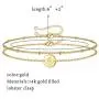 MONOZO Gold Initial Bracelets for Women, Dainty 14K Gold Filled Layered Letter Initial Bracelet Personalized 26 Alphabet Disc Monogram Charm Bracelet Jewelry Gifts for Girls MONOZO Gold Initial Bracelets for Women, Dainty 14K Gold Filled Layered Letter Initial Bracelet Personalized 26 Alphabet Disc Monogram Charm Bracelet Jewelry Gifts for Girls