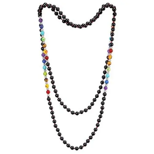 Cat Eye Jewels 6mm 8mm 48 59 Inch Long Beaded Multi Layered Mala Bead Strand Necklace for Women Men Girls Cat Eye Jewels 6mm 8mm 48 59 Inch Long Beaded Multi Layered Mala Bead Strand Necklace for Women Men Girls