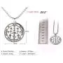VASSAGO Gothic Sigil of Archangel Uriel Chain Necklace Engraving Talisman Amulet Angel Wide Choker Vintage Jewelry for Men VASSAGO Gothic Sigil of Archangel Uriel Chain Necklace Engraving Talisman Amulet Angel Wide Choker Vintage Jewelry for Men