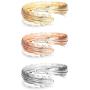 Finrezio 3Pcs Upper Arm Bracelet Cuff Bangle Bracelet Open Armlet Swirl Leaf Armband Jewelry Set