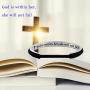 Hair Tie Bracelet Psalm 46:5 God Is Within Her She Will Not Fall Cuff Bracelet Christian Jewelry Bible Verse Bracelet