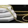 925 Italian Sterling Silver 1mm - 5.5mm Solid Rope Diamond Cut Chain, FREE Microfiber Cloth, Yellow Gold Plated Link Necklace & Bracelet, Giorgio Bergamo