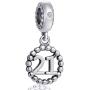 5,10,15,16,17,18,20,21,25,30,35,40,42,49,50,55,60,65,70 Number Charms for European Bracelet, 925 Sterling Silver Birthday Pendant Beads with CZ, Gifts for Mothers Day/Anniversary