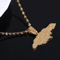 Jamaica Pendant Necklaces Jewellery Gold Color Jewelry Jamaican Flag Jewelry
