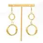 BUNSIKING Womens Earring 14 Gold Plated 316L Stainless Steel BUNSIKING Womens Earring 14 Gold Plated 316L Stainless Steel