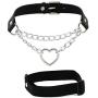 Outman Women PU Leather Sexy Punk Choker Necklace Goth Choker Collar Waist Belt Gothic Harness Body Caged