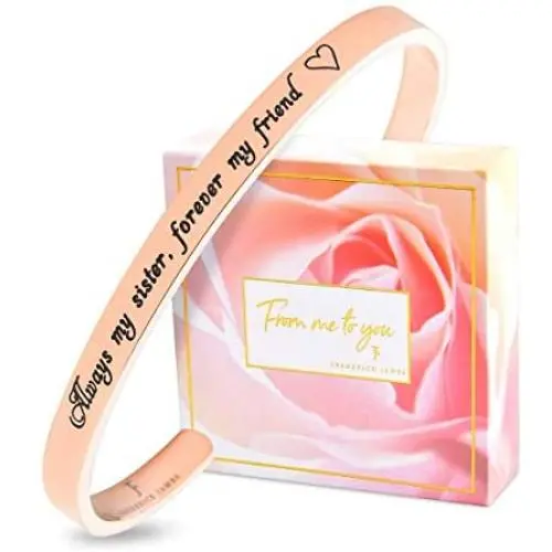 Sister Bracelet - Birthday Gifts for Sister from Sister/Brother - Always My Sister, Forever My Friend – Perfect Sister Gifts for Women I Jewelry I Present
