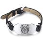 Satanic Cross Leather Bracelet Inverted Cross Leviathan Cross Satanic Jewelry Satan Occult Sulfur Slchemy Symbol Adjustable
