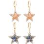 Moon Earrings for women Girls Moon and Star Earrings Jewelry Fashion Long Drop Dangle Stud
