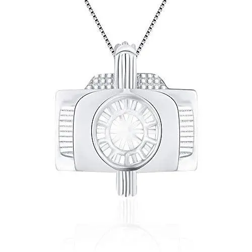 NY Jewelry 925 Sterling Silver Camera Design Pearl Cage Locket Pendants for Women Jewelry Making NY Jewelry 925 Sterling Silver Camera Design Pearl Cage Locket Pendants for Women Jewelry Making