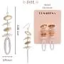 Joan Miro Abstract & Geometric Metal Motif Mobile Statement Long Earrings Joan Miro Abstract & Geometric Metal Motif Mobile Statement Long Earrings