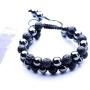 WRCXSTONE Natural Stone Bracelet Mens Black Lava Rock Bracelet Tiger Eye Gemstone Bracelet Yoga Essential Oil Bracelet Charm Gift