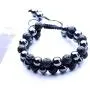 WRCXSTONE Natural Stone Bracelet Mens Black Lava Rock Bracelet Tiger Eye Gemstone Bracelet Yoga Essential Oil Bracelet Charm Gift