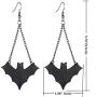 Prettie Choker Necklace for Women Gothic Black Lace Necklace for Halloween Punk Steampunk Costume Party Retro Lolita Victorian Choker Halloween Bat Vampire Pendant