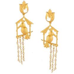 Efulgenz Boho Vintage Antique Ethnic Gypsy Tribal Indian Matte Love Bird Dangle Earrings Jewelry Set