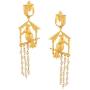Efulgenz Boho Vintage Antique Ethnic Gypsy Tribal Indian Matte Love Bird Dangle Earrings Jewelry Set