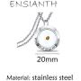 ENSIANTH Faith Jewelry with Faith All Things are Possible Mustard Seed Pendant Mustard Seed Necklace for Women Girls