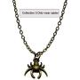 ApinJe Detachable Steampunk Skull Pendant Glass Bottle Necklace Skeleton Spider Hallowenn Decoration Costume Jewelry