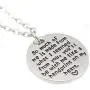 LKXHarleya Round Pendant Teacher Necklace Personalized Engraved Charm Jewelry Graduation Appreciation Gift for Women